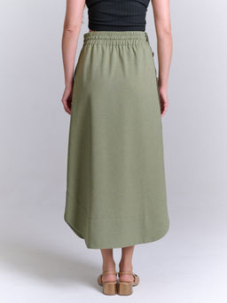 Льняная юбка на резинке лен с вискозой