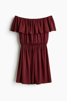 Vestido off-the-shoulder