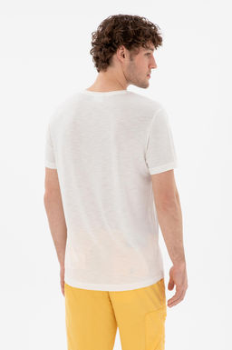 Erkek Regular Fit Bisiklet Yaka Modal Ekru Basic Ti__rt Sepette S_rpriz _ndirim - U.s. polo assn фото 5