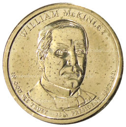 Монета 1 доллар 2013 года D США Уильям Мак-Кинли 25-й президент США
