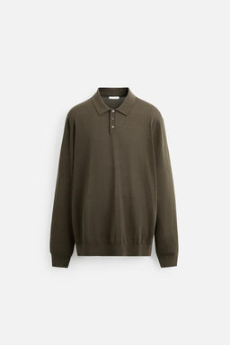 KNIT COTTON - SILK POLO SHIRT - Zara фото 16