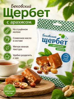 Бековский щербет с арахисом 250 г