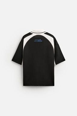COLOUR BLOCK POLO T-SHIRT WITH SLOGANS - Zara фото 7