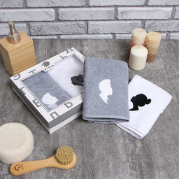 Набор полотенец Этель Парочка 35х50 см-2 шт, 100% хлопок, 350 г/м2