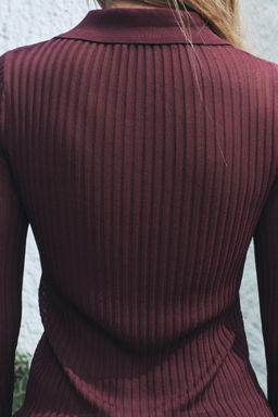 RIBBED FINE KNIT TOP - Zara фото 3