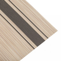 Салфетка под горячее (термосалфетка) Саржа 45,5х30см, бежевый, черные полосы (Китай) - Домашняя мода фото 2