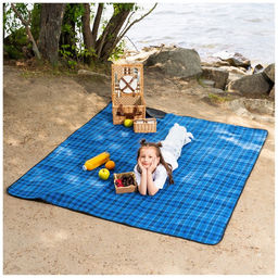 Плед для пикника Maclay, цвет синий  фото 4