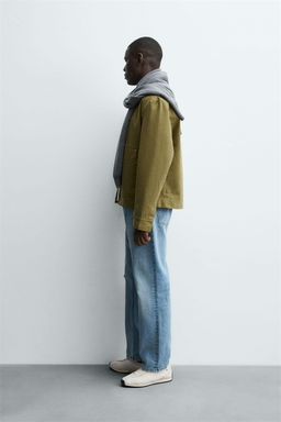 TEXTURED ZIP-UP OVERSHIRT - Zara фото 4