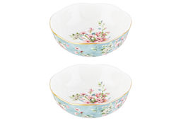 Розетка д/варенья 2 пр. 9,5*9,5*3 см 120 мл Яблоневый цвет на голубом NEW BONE CHINA - Elan gallery фото 16