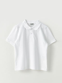 Polo Yaka Basic K?sa Kollu Pamuklu Erkek ?ocuk Ti??rt 2li - Waikiki фото 2