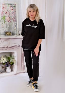 Костюм Мейди  черный брюки - Марлен фото 3