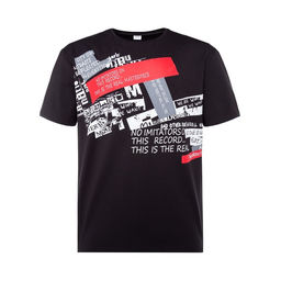 Футболка мужская MINAKU цвет черный, р-р 52