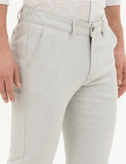 Gri Slim Fit Kanvas Pantolon - Pierre cardin фото 5