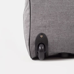 Сумка дорожная на колёсах, отдел на молнии, наружный карман, цвет серый - Simaland фото 4