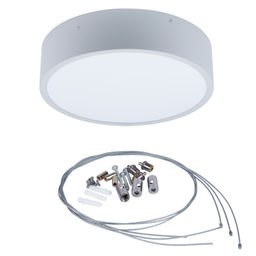 ULO-K40A 30W/4000К/R40 IP40 LIGHT GREY Светильник светодиодный накладной. Белый свет (4000K). Диаметр 400мм. Корпус светло-серый. ТМ Uniel