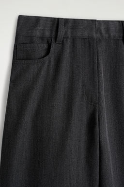 PANTALONES REGULAR FIT WIDE LEG MEZCLA LANA - H&m фото 6