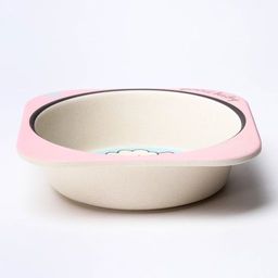 Набор детской посуды Коровка из бамбука, 5 предметов: тарелка, миска, стакан, столовые приборы - Крошка я фото 5