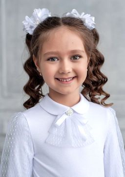 Далас, блузка трикотажная белый/122-60-54 - Alolika фото 5