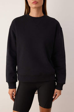 Ac?k Gul Kurusu Premium Oversize Kal?p Nak?sl? Kal?n Ici Polarl? Orme Sweatshirt TWOAW26SW00203 - Trendyolmilla фото 11