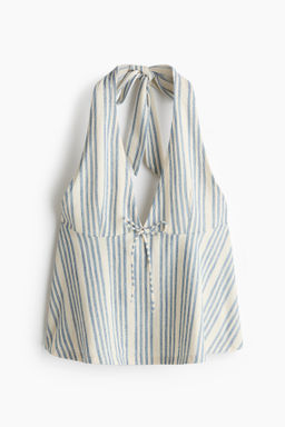 Top halter con lazo decorativo