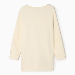 Свитшот женский удлинённый с начёсом MIST Cozy style, молочный, размер 56