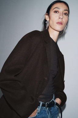 WOOL BLEND BLAZER ZW COLLECTION