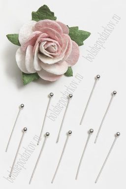 Пины с шариком 22 мм (100 шт) SF-6198, серебро