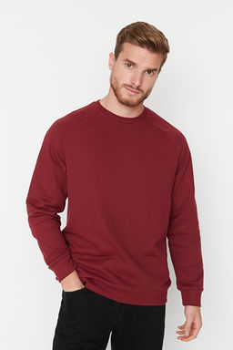 Bordo Regular/Normal Kesim __i Polar/S_cak Tutan Sweatshirt TMNAW23SW00189