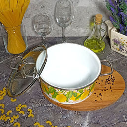 Кастрюля 3.0л цил. Лимон/Limon 1SB205S белосн.