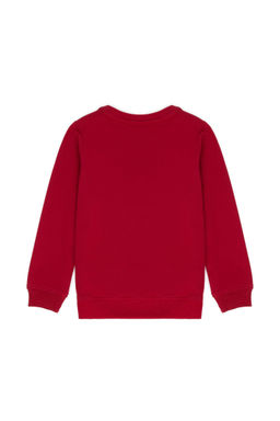 Детский красный базовый свитшот с круглым вырезом - U.s. polo assn фото 2