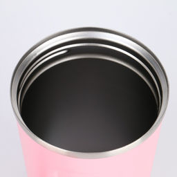 Термокружка Мастер К Original, 500 мл, Original, с надписью Coffee, сохраняет тепло 10 ч, нержавеющая сталь, розовая  фото 3