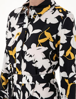 Siyah Comfort Fit Dokuma Elbise - Pierre cardin фото 6
