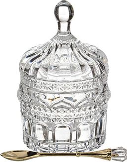 ИКОРНИЦА С ЛОЖКОЙ 155 МЛ 8,5*8,5 СМ. ВЫСОТА=13 СМ. КОЛЛЕКЦИЯ MUZA