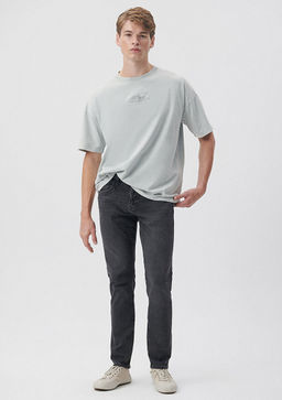 Jake Pro Sport Gri Jean Pantolon