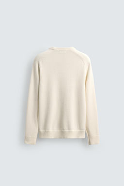 JERSEY ESTRUCTURA ALGOD?N / Blanco roto - Zara фото 8