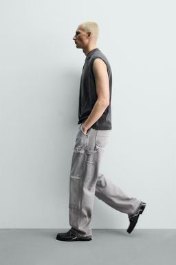 JEANS BOLSILLO CARPINTERO RELAXED FIT / Carb?n - Zara фото 6