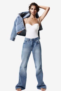 Baggy Bootcut Regular Jeans - H&m фото 4