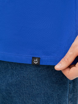 Футболка мужская синяя с печатью ультрамарин +печать 111846 - Mark formelle фото 7