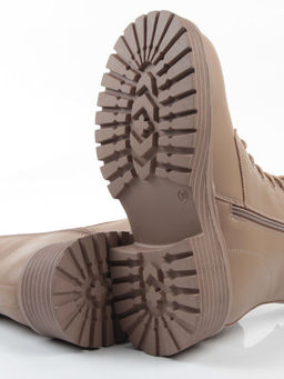 04-PAX31-2Z DK. BEIGE Ботинки зимние женские (натуральная кожа, 100% шерсть)