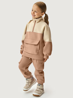 Костюм 7т11826 какао/сливочное масло