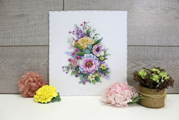 Набор для вышивания М.П.Студия А-040 Лиловая весна СК/Распродажа 25 х 20 см