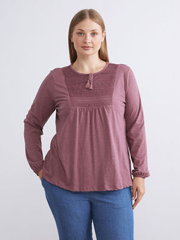 Ba?lamal? Yaka Nak??l? Bluz