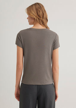 Gri Tisort - Mavi фото 4