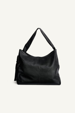 BOLSO SHOPPER PIEL / Negro - Zara фото 3