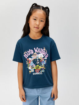 ACOOLA / Футболка детская для девочек Mara темно-синий