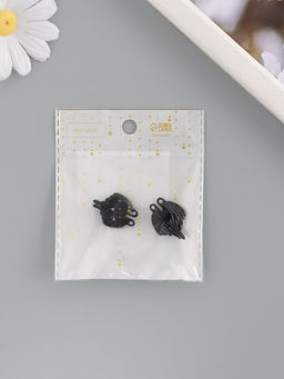 Цена за 2 шт. Замок магнитный металл Крылья, набор 2 шт., чёрный, 2.6?1.9 см