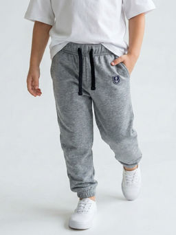 Брюки для мальчика 22-0519 темно-серый меланж
