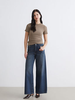 Bisiklet Yaka Kad?n Ti??rt