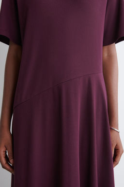 VESTIDO MIDI DE ALGOD?N DRAPEADO