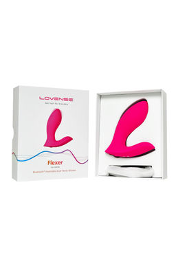 Вибратор Flexer Lovense, силикон, розовый, 10,1 см